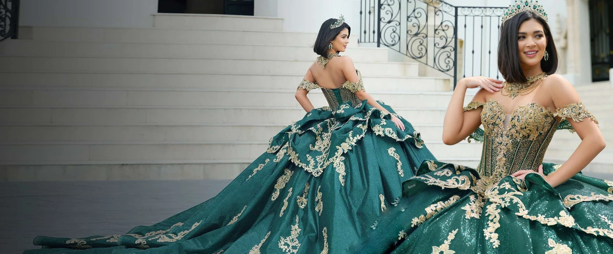 Photo of the model posing in the garden