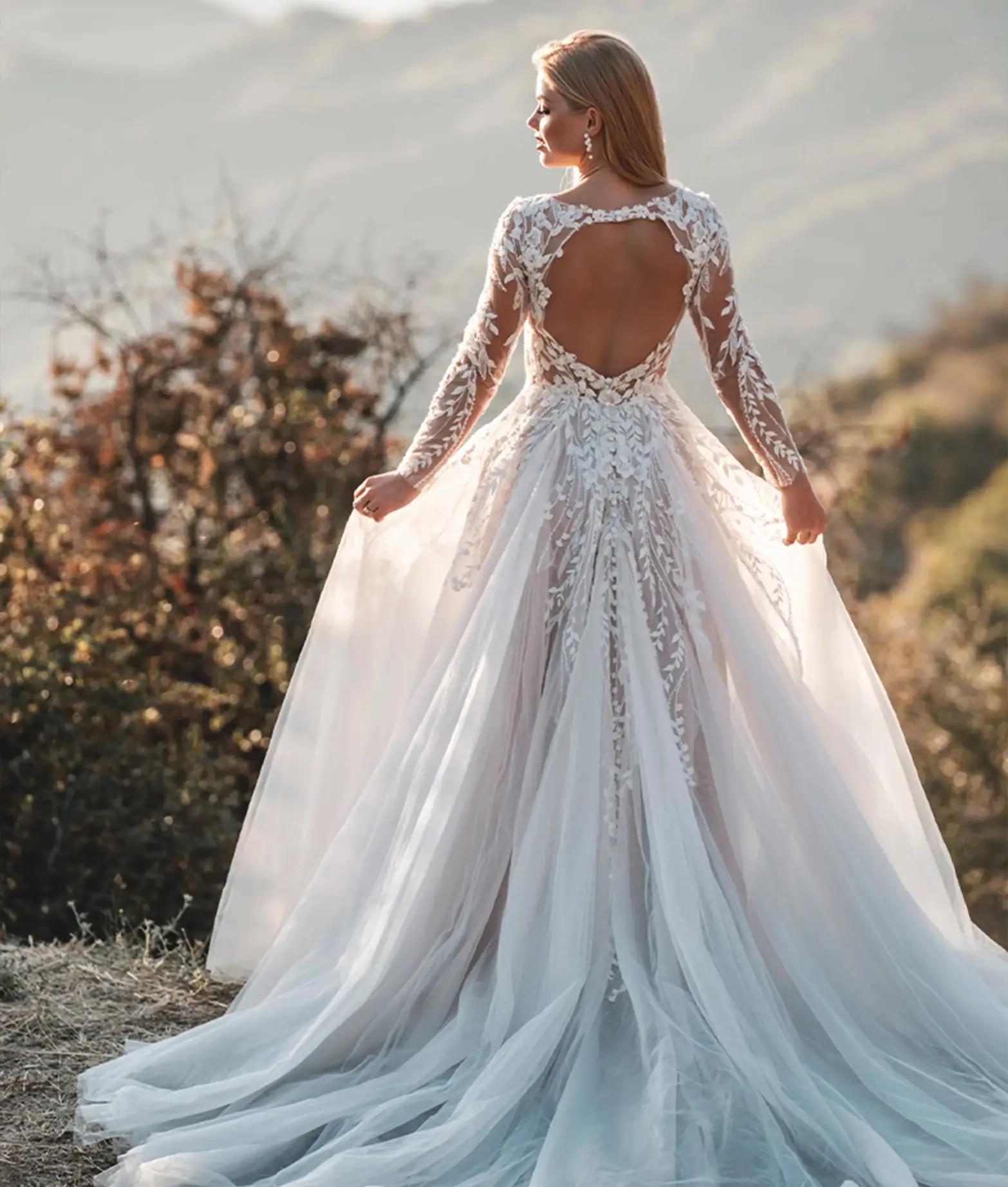 Model wearing a Allure Bridals suit